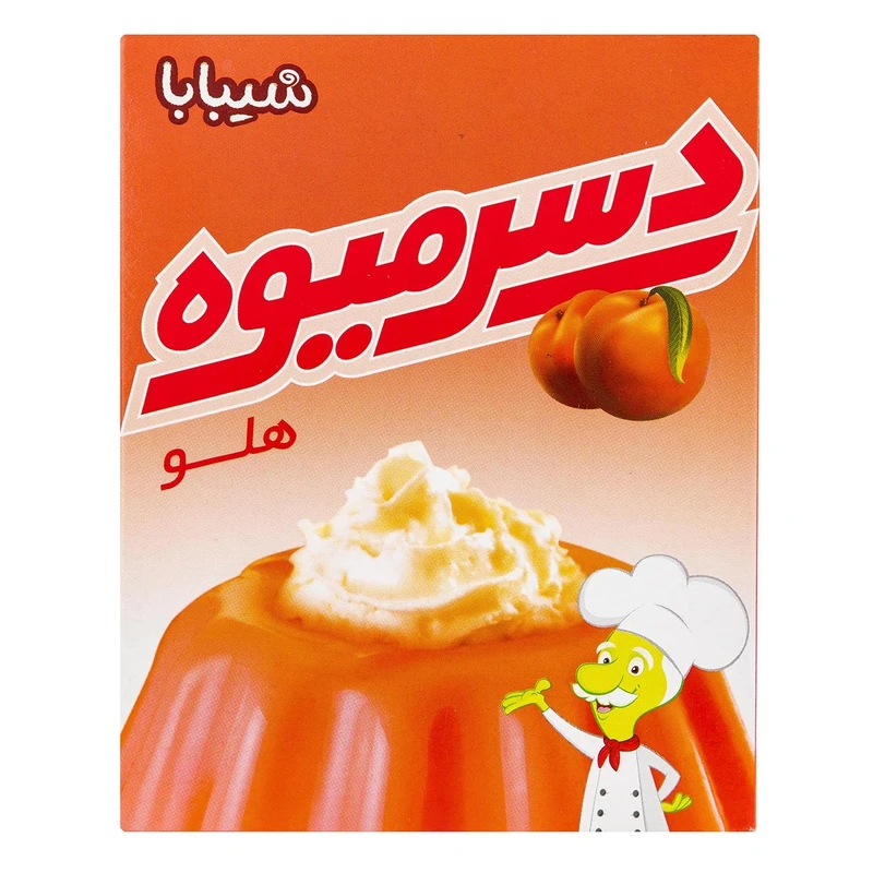 پودر دسر هلو شیبابا مقدار 60 گرم