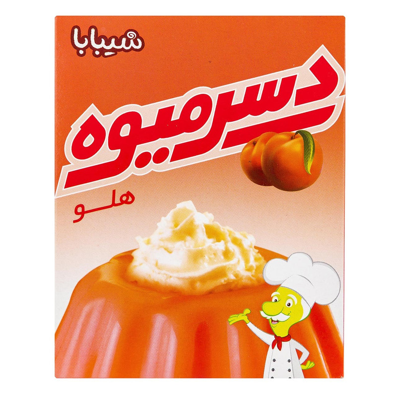 پودر دسر هلو شیبابا مقدار 60 گرم