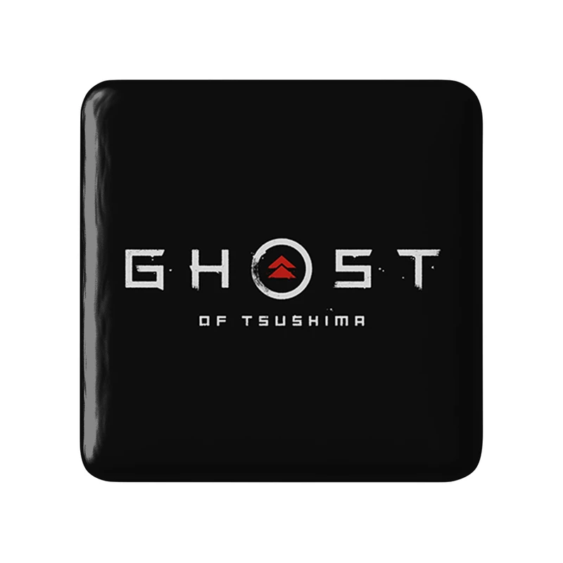 مگنت خندالو طرح گوست آف سوشیما مدل مربعی کد 30807