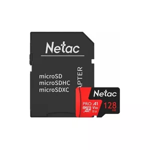کارت حافظه MicroSDXC نتاک مدل P500 Extreme Pro کلاس 10 استاندارد UHS-I U3 سرعت 100MBps  ظرفیت 128 گیگابایت به همراه آداپتور SD