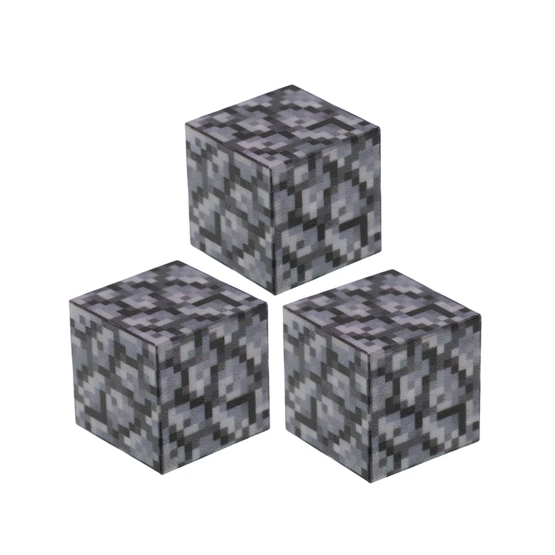 اسباب بازی زینتی برانت مدل بلوک مغناطیسی ماینکرافت طرح سنگریزه مجموعه سه عددی