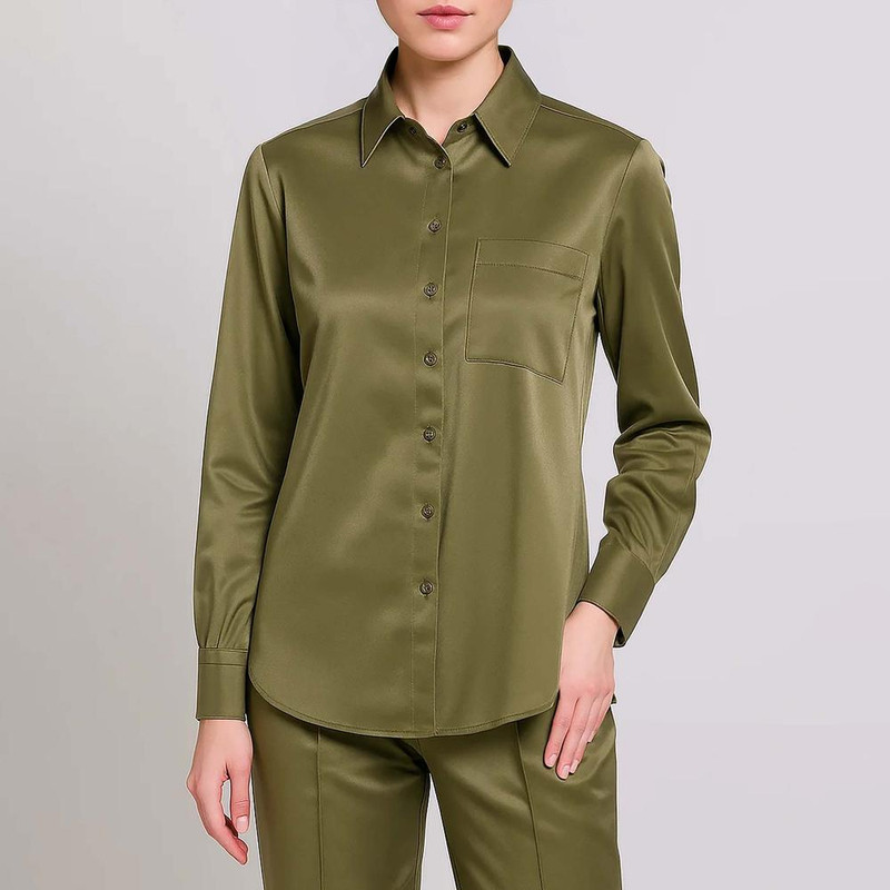 شومیز آستین بلند یقه برگردان زنانه اسمارا مدل 19971359