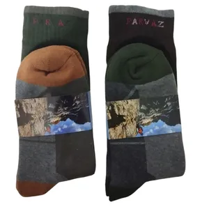 جوراب ورزشی ساق بلند مردانه کوهنوردی پرواز کد 330 مجموعه 2 عددی