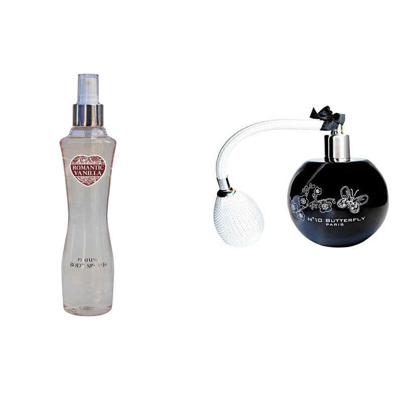 پک ارایشی استاویتا طرح21 مجموعه 2عددی: ادو پرفیوم زنانه استاویتا مدل Butterfly حجم 100 میلی لیتر و اسپری خوش بو کننده بدن هالیوود استایل مدل Romantic vanilla حجم 236 میلی لیتر