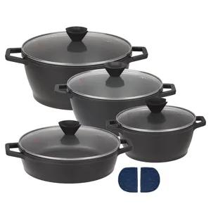 سرویس پخت و پز 8 پارچه کاندید مدل Classic با در شیشه ای