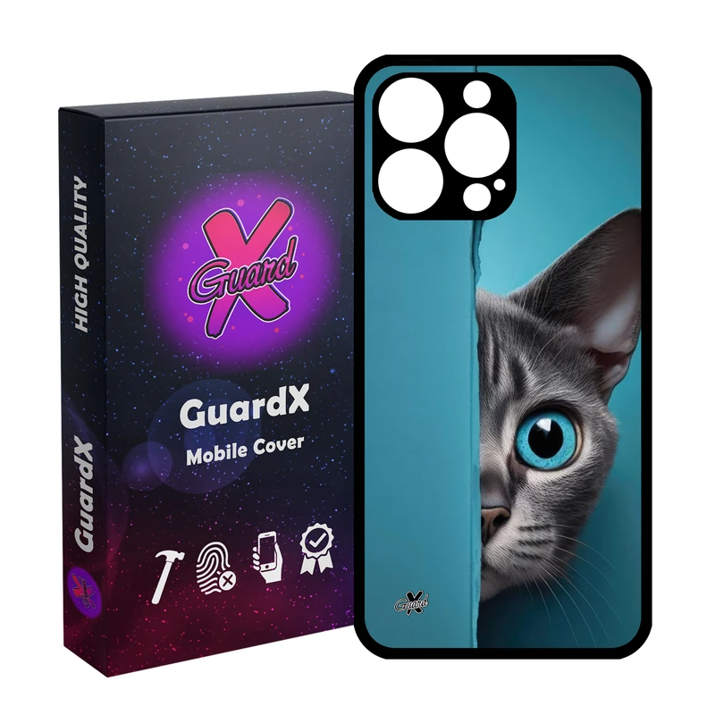 کاور گارد ایکس طرح گربه مدل Glass10673 مناسب برای گوشی موبایل اپل iPhone 14 Pro Max