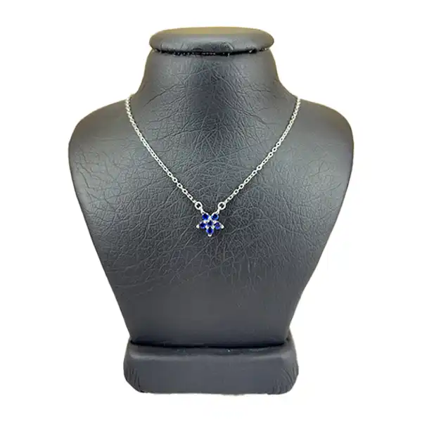 گردنبند نقره زنانه مدل گل ظریف کد 564456