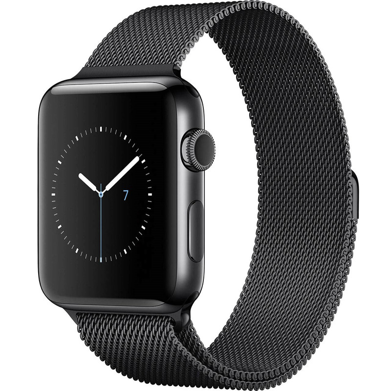 ساعت هوشمند اپل واچ سری 2 مدل 42mm Space Black Steel Case with Milanese Loop