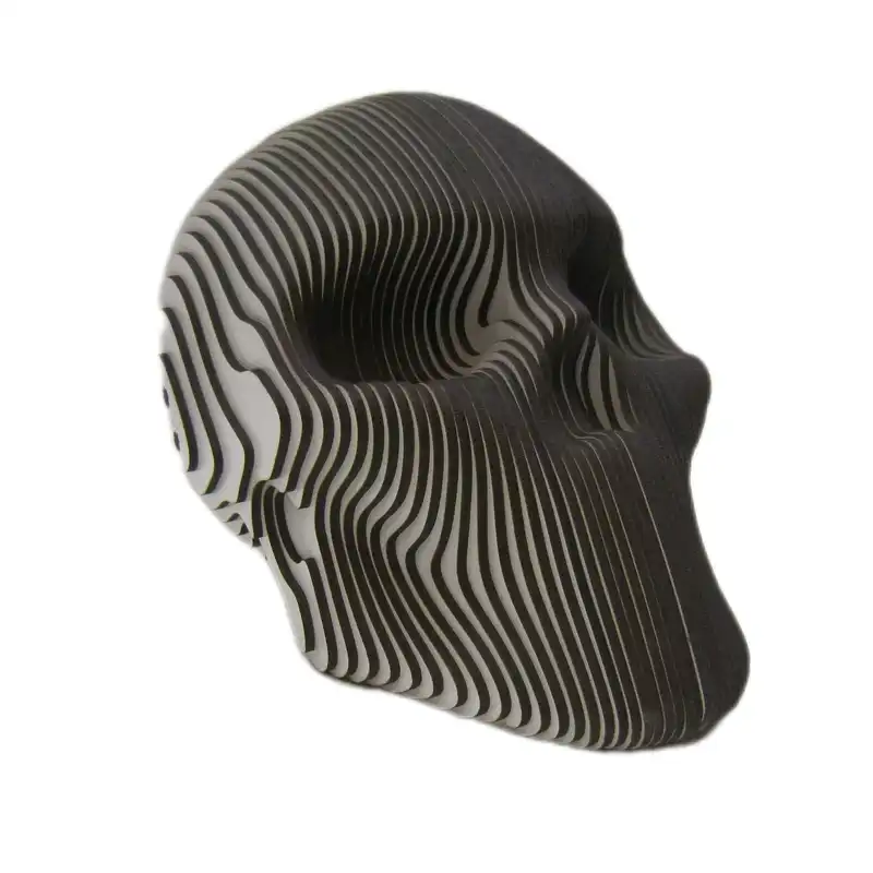 مجسمه چوبی مدل سر اسکلت