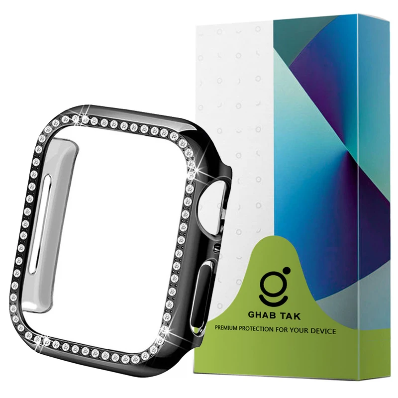 کاور قاب تک مدل SWAROVSKIGU مناسب برای اپل واچ Series 8 Aluminum 41 mm