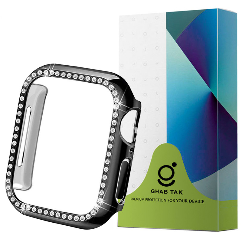 کاور قاب تک مدل SWAROVSKIGU مناسب برای اپل واچ Series 8 Aluminum 45 mm