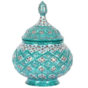 قندان مسی میناکاری گالری گوهران مدل شاه عباسی - 1116