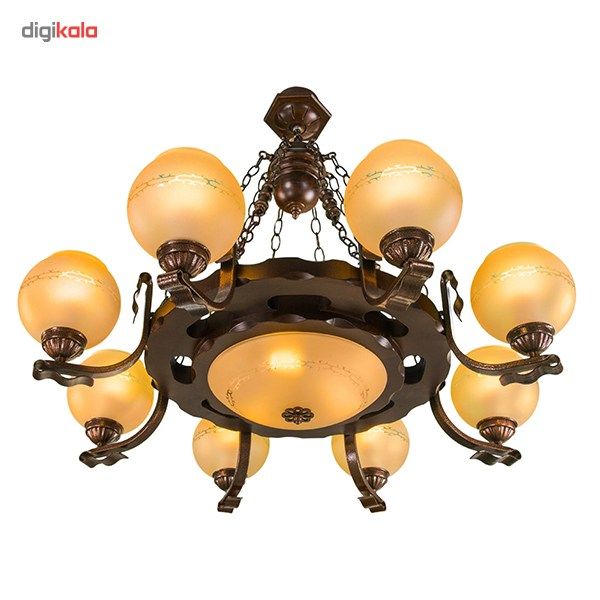 لوستر دارکار مدل رومی 8 شعله کد 234 لوستر دارکار مدل رومی 8 شعله کد 234