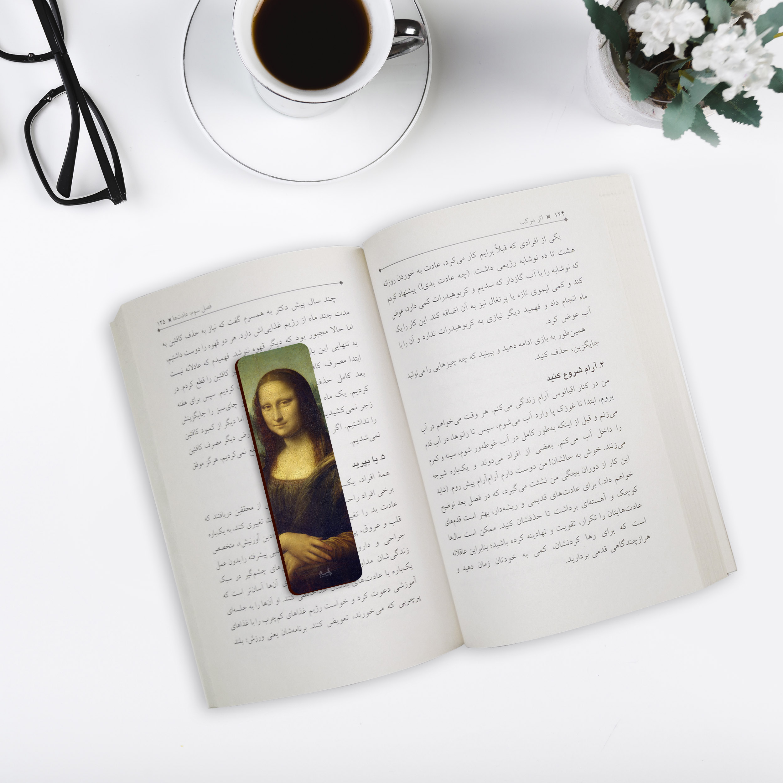 نشانگر کتاب لوکسینو مدل مونالیزا کد Bookland_1