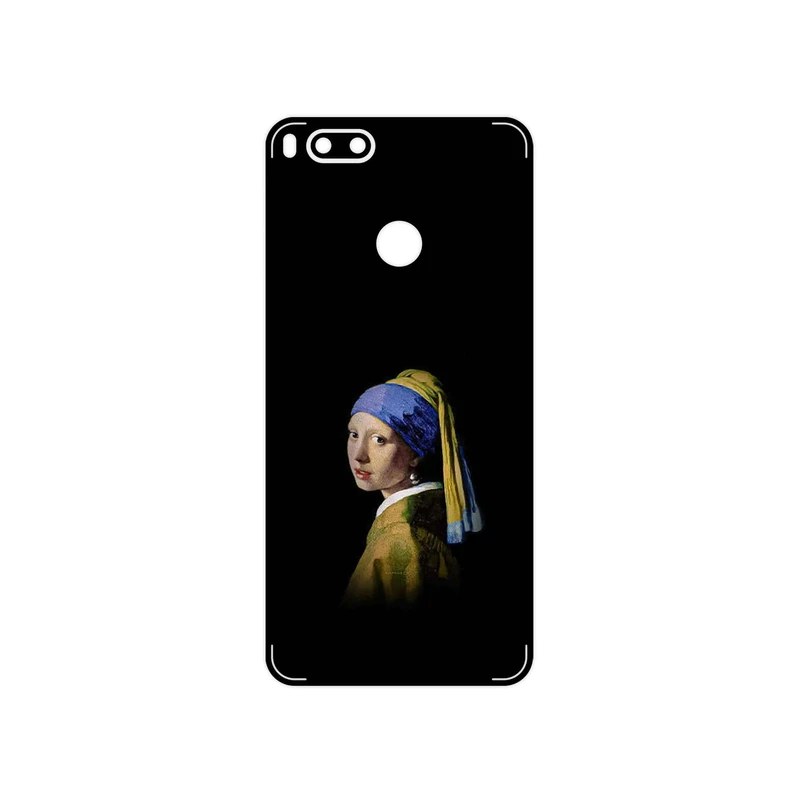 برچسب پوششی ماهوت مدل Girl with a Pearl Earring of Vermeer مناسب برای گوشی موبایل شیائومی Mi 5X