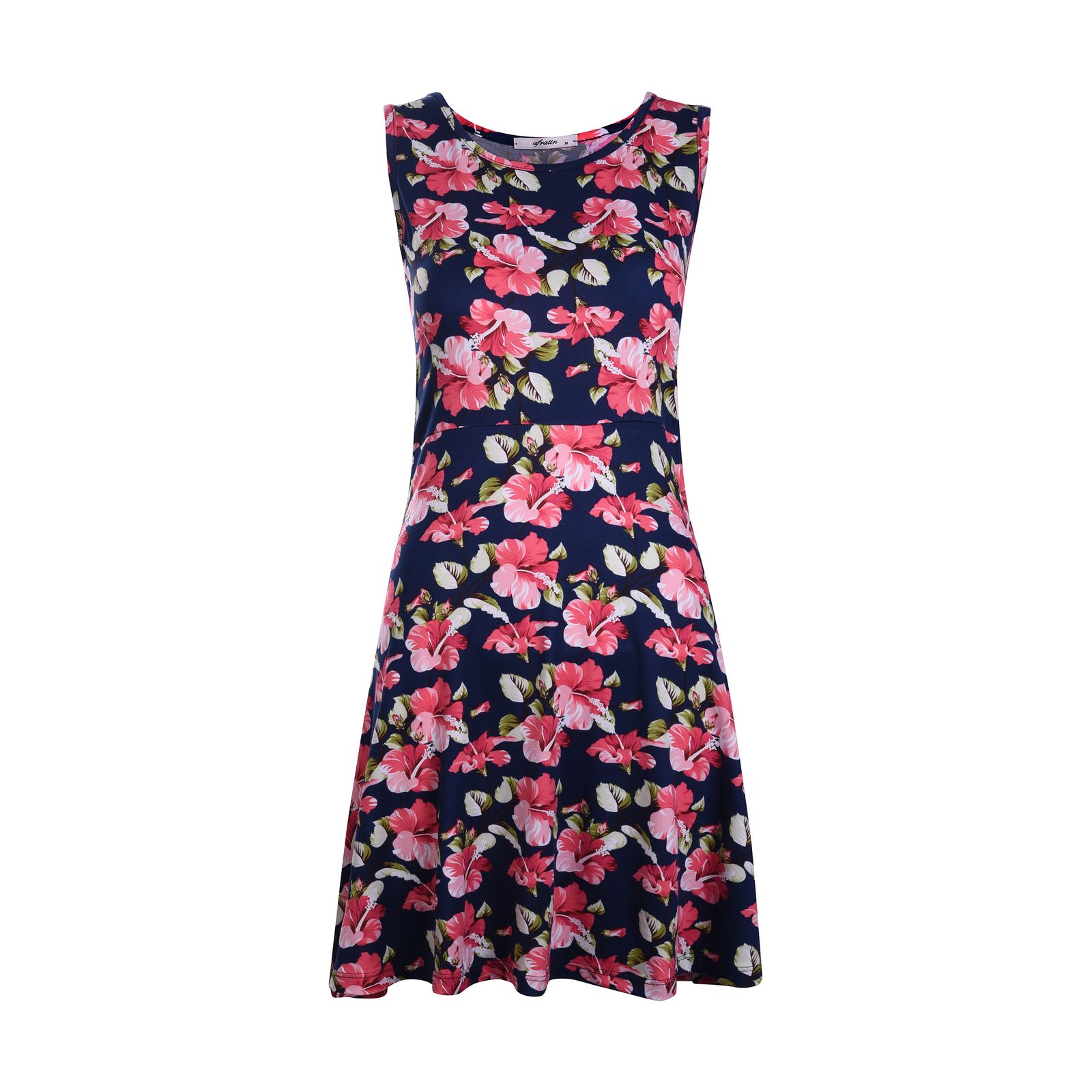 پیراهن زنانه افراتین مدل آنا گل کد 95921 رنگ سرمهای - - 1