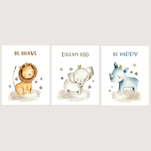 پوستر الفاپ مدل کودک طرح Animals کد 116_03 بسته 3 عددی