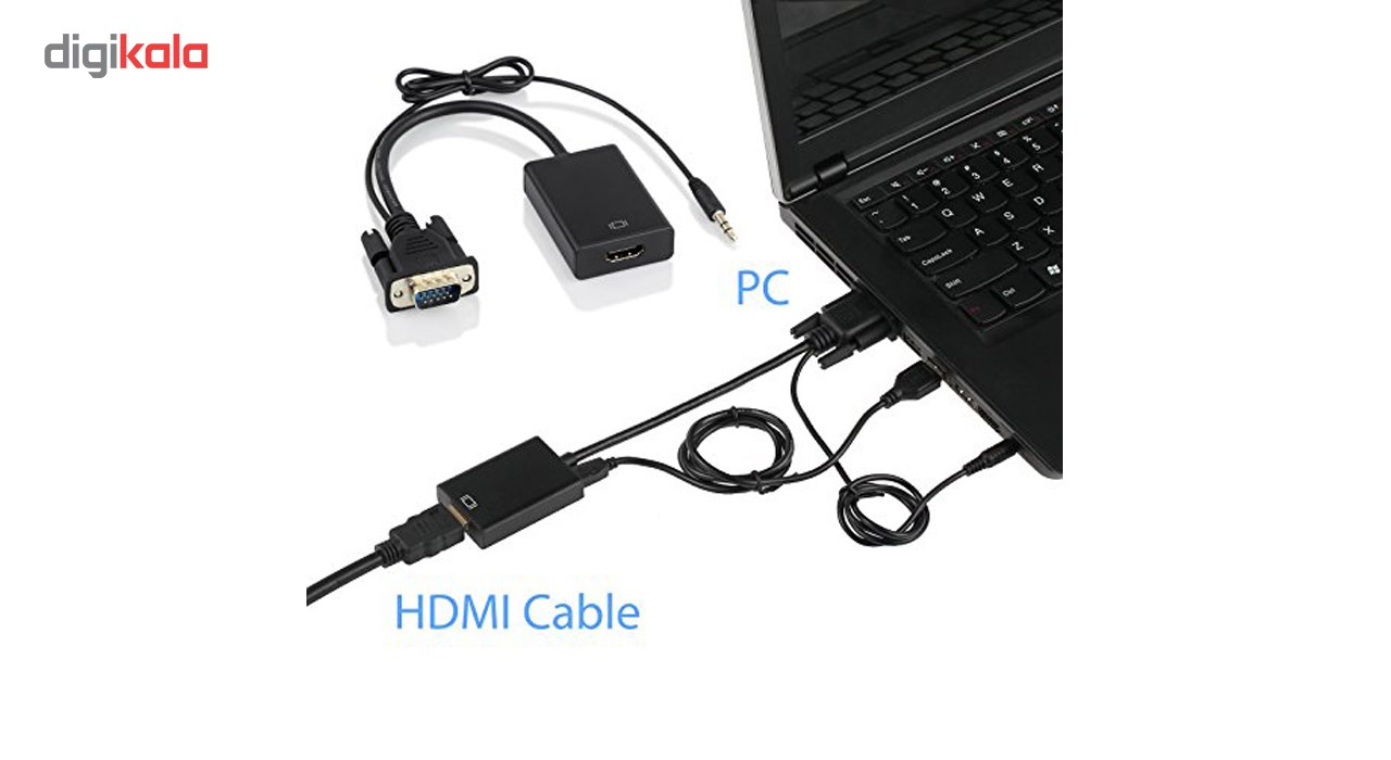 مبدل VGA به HDMI مدل HDCP