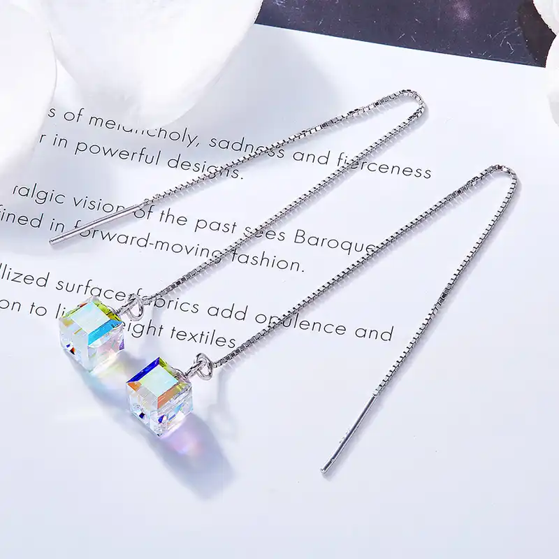 گوشواره نقره زنانه شهر جواهر مدل SJ-GE003