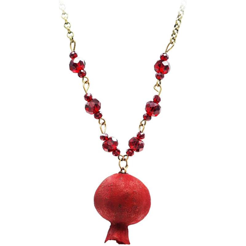 گردنبند شهر شیک مدل G166 انار طبیعی گردنبند شهر شیک مدل G166 انار طبیعی