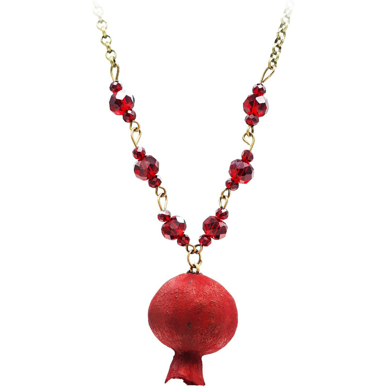 گردنبند شهر شیک مدل G166 انار طبیعی گردنبند شهر شیک مدل G166 انار طبیعی