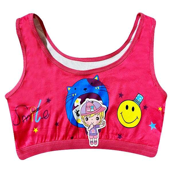 نیم تنه دخترانه مدل Smile کد So8 رنگ سرخابی 