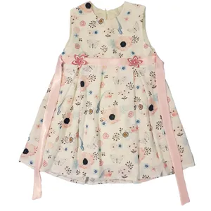 پیراهن دخترانه مدل پرنده کد san