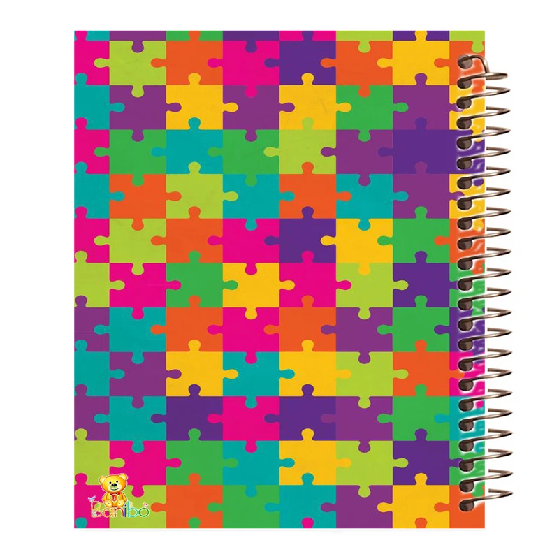 دفتر نقاشی 50 برگ بانیبو مدل پازل رنگی کد 793