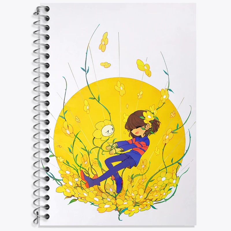 دفتر لغت 50 برگ خندالو طرح بازی آندرتیل (Undertale) کد 31765