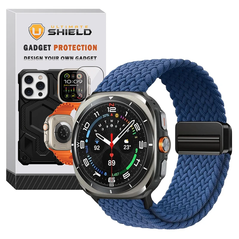 بند آلتیمیت شیلد مدل Braided Magsolo مناسب برای ساعت هوشمند سامسونگ Galaxy Watch 7 Ultra 47mm