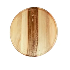 بشقاب چوبی طرح گرد کد 16