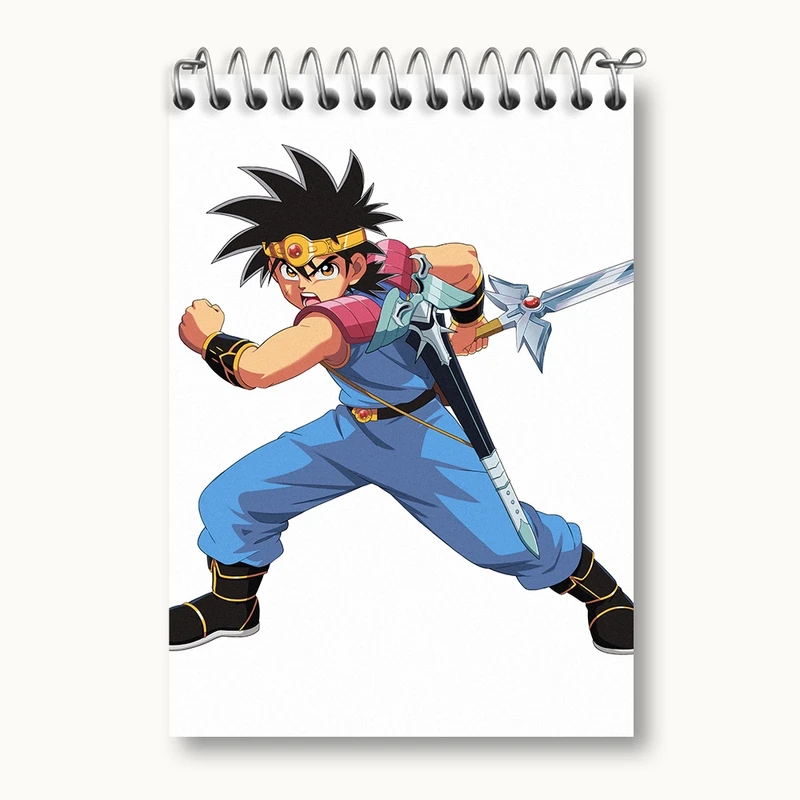 دفتر یادداشت 50 برگ خندالو مدل بازی دراگون کوئست (Dragon Quest) کد 35267