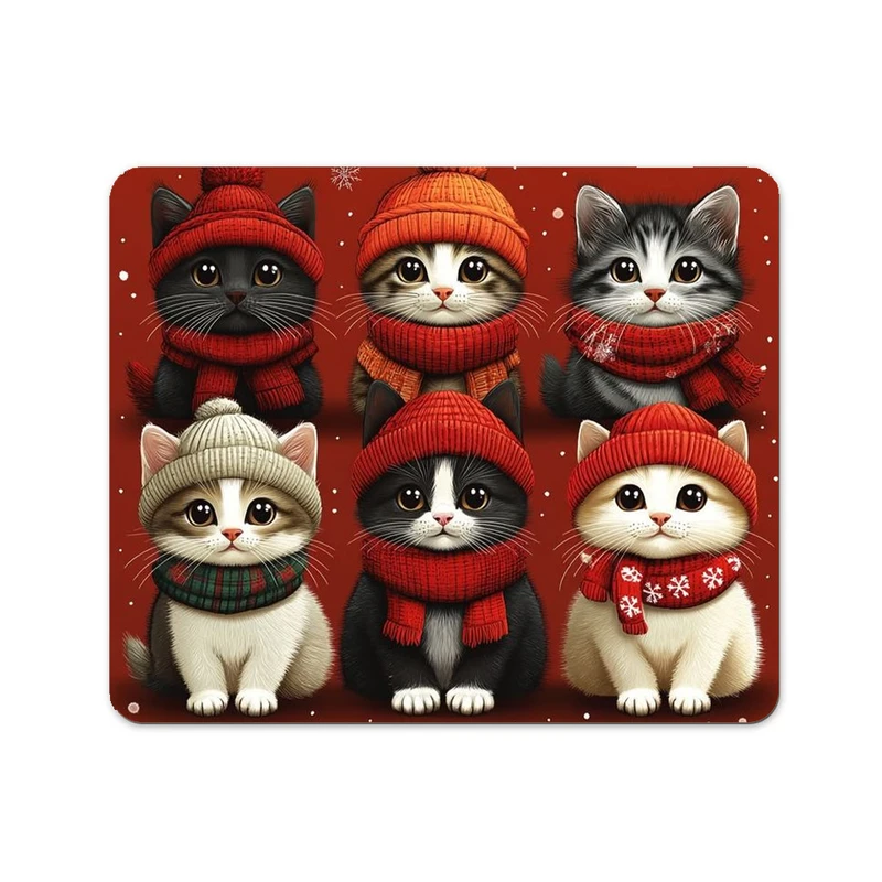 ماوس پد پاد آفرین مدل گربه کیوت فانتزی بامزه کارتونی کد P757 سایز 19*24 سانتی متر