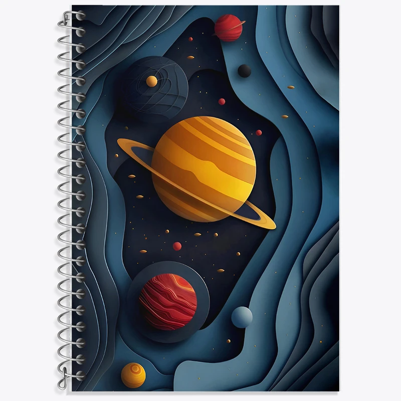 دفتر لغت 50 برگ خندالو طرح کهکشان (galaxy) کد F7972