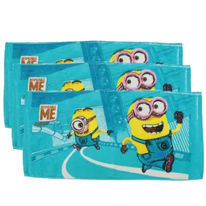  حوله دستی طرح عروسکی مدل مینیون سایز 31x61 سانتی متر بسته سه عددی