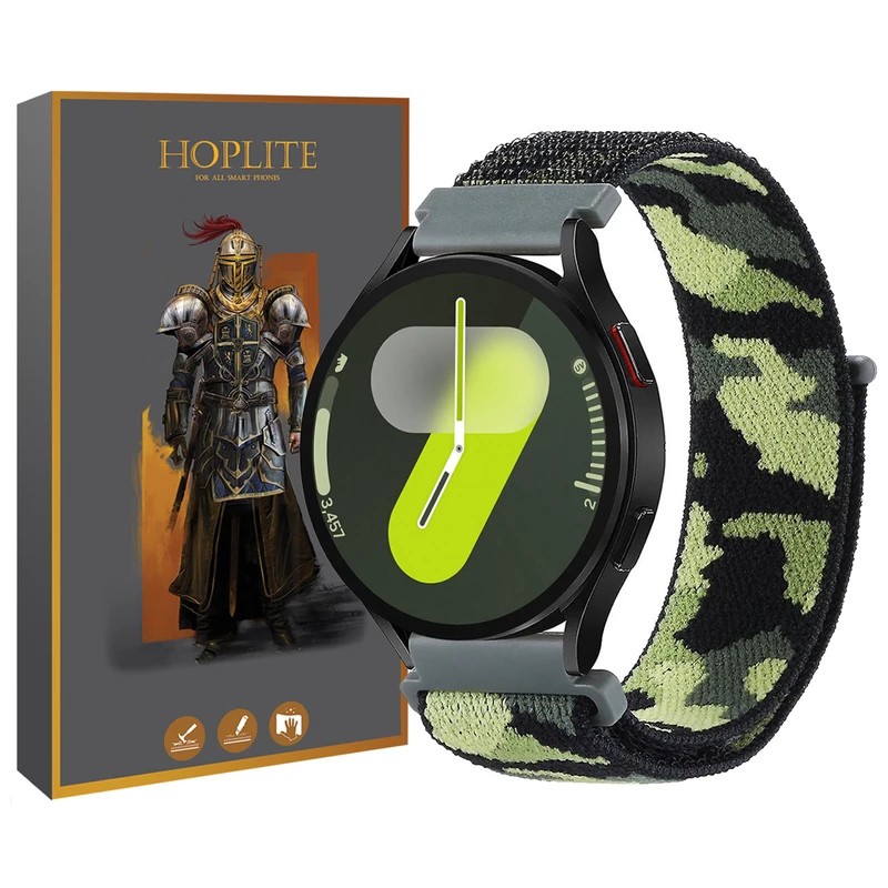 بند هاپلایت مدل Nylon Army HL مناسب برای ساعت هوشمند سامسونگ Galaxy Watch 4/5/6/7/FE سایز 40/43/44/46/47 میلی متری