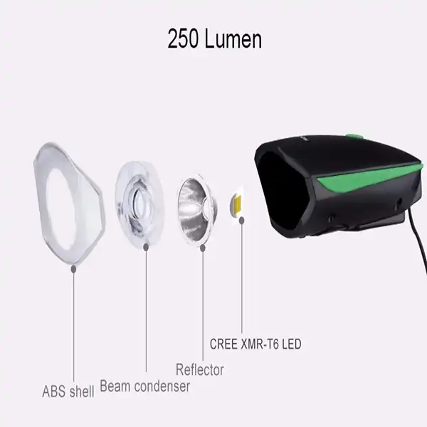 چراغ جلوی دوچرخه راک براس مدل 7588