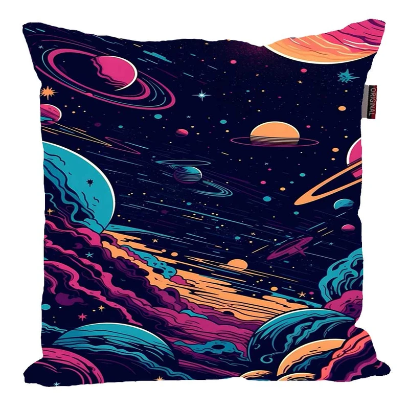 کوسن پاد آفرین مدل فانتزی طرح کهکشانی رنگی کد p1113