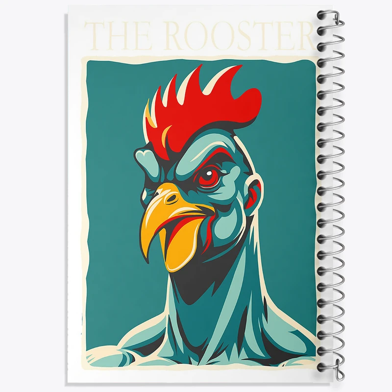 دفتر مشق 100 برگ خندالو طرح خروس عصبانی کد N1650