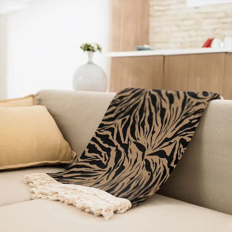 شال مبل کد Q2SH1040 سایز 100x180 سانتی متر