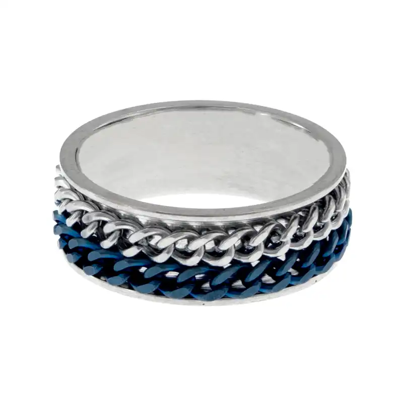 انگشتر برانت مدل اسپینر دار دو زنجیر