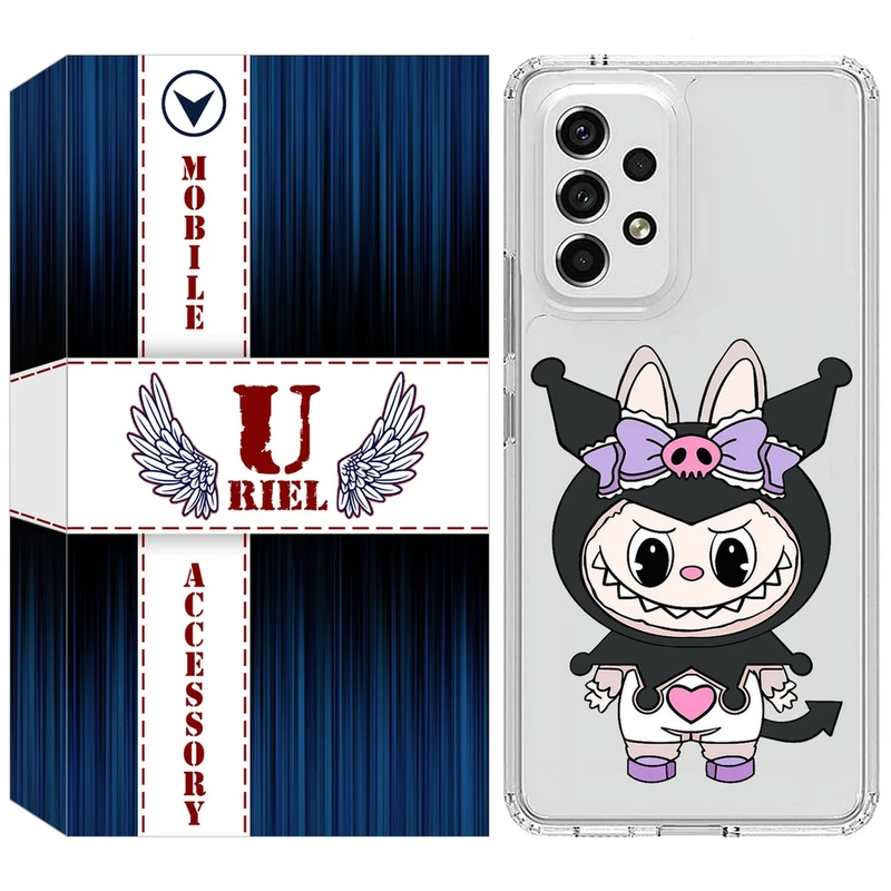 کاور یوریل قاب مدل Clear کد 137 طرح لبوبو Labubu مناسب برای گوشی موبایل سامسونگ Galaxy A52 / A52s