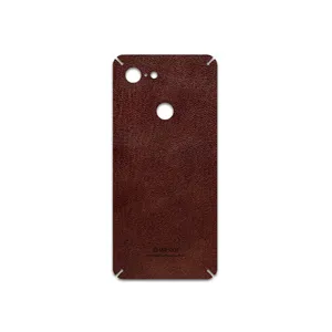 MAHOOT Natural-Leather Cover Sticker for Google Pixel 3