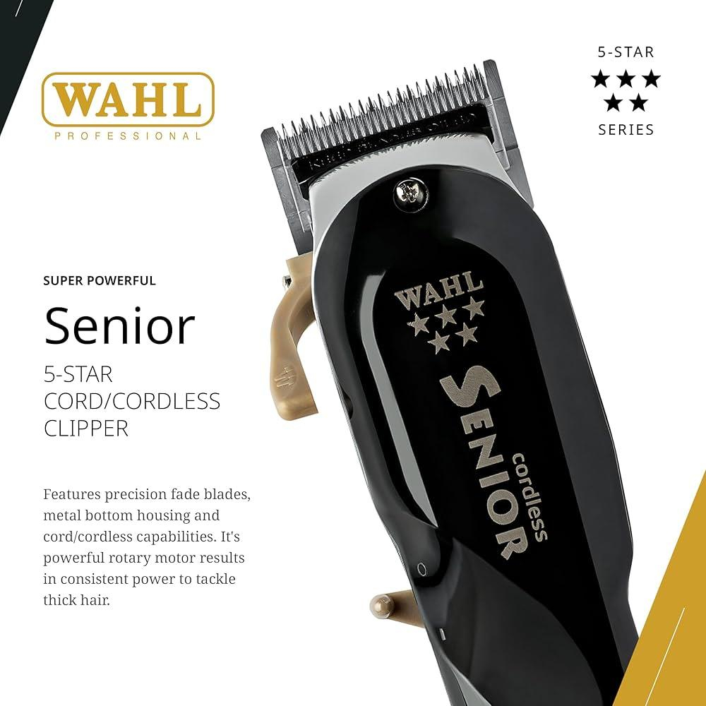 ماشین اصلاح موی سر و صورت وال پروفشنال مدل  cordless senior به همراه شانه اصلاح بسته 8 عددی