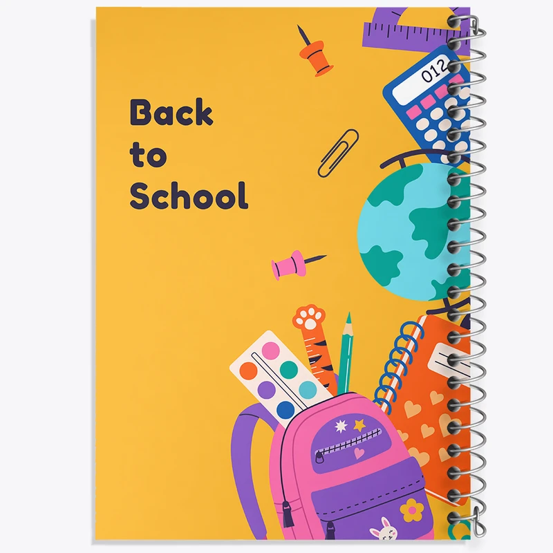 دفتر مشق 50 برگ خندالو طرح بازگشت به مدرسه کد N1006