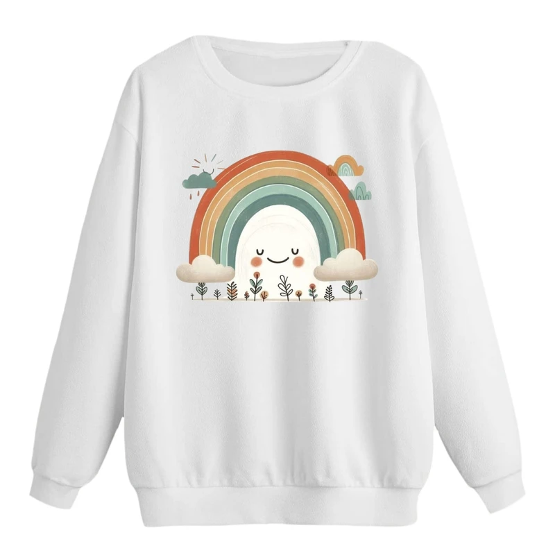 سویشرت زنانه مدل رنگین کمان کد p1  