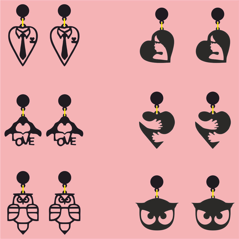 گوشواره دخترانه کد 601 مجموعه 6 عددی گوشواره دخترانه کد 601 مجموعه 6 عددی