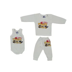 ست 3 تکه لباس نوزادی مدل سه خرس