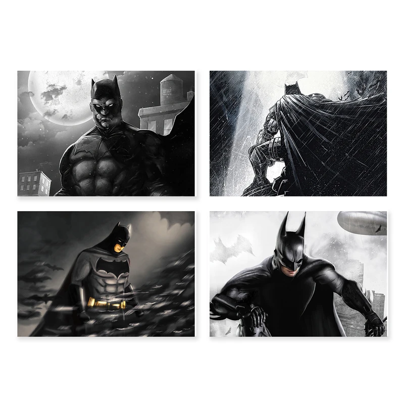 پوستر طرح بتمن کد A-2207- Batman مجموعه 4 عددی