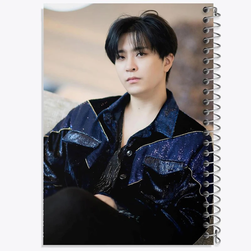 دفتر ژورنال نویسی 50 برگ خندالو مدل نقطه ای طرح یونگجه گروه گات سون GOT7 کد 11654